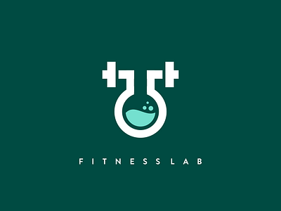fitness lab fitness health icon illustration lab logo logos medical monogram monoline smart logo sport