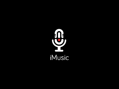 iMusic art best icon illustration logo logos mic monogram monoline music record tone