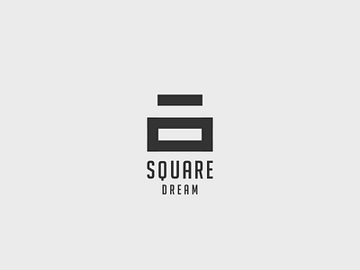 SQUARE DREAM bed dream icon logo logogram logos monogram monoline negative space pictogram square
