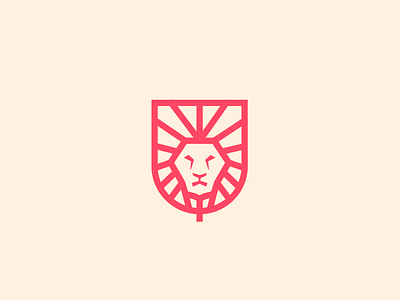 lion monoline v.2 animals icon lion logo logogram logos mascot monogram monoline