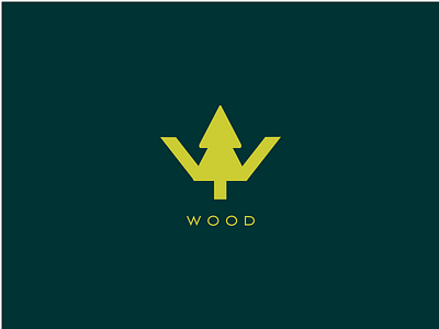wood architecture icon logo logogram logos monogram pinus tree wood