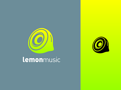 lemon music fruit icon lemon logo logogram logos monogram music sound