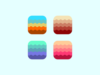 waves icon beach color icon logo logogram logomark logos monogram pictogram water waves