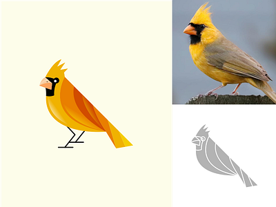 Yellow Cardinal Bird