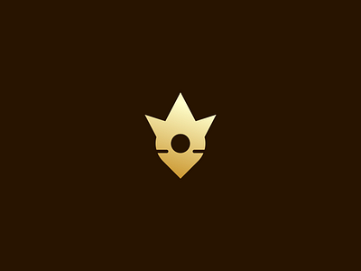 crown + pin crown icon logo logogram logos map monogram monoline pictogram pin