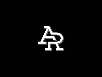 A R a icon initial initials letter logo logogram logoline logos monogram monoline pictogram