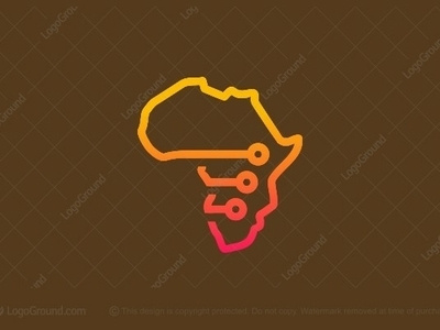 Africa Tech Logo best character design designs icon illustrator logo logogram logos monogram monoline pictogram smart logo type vector