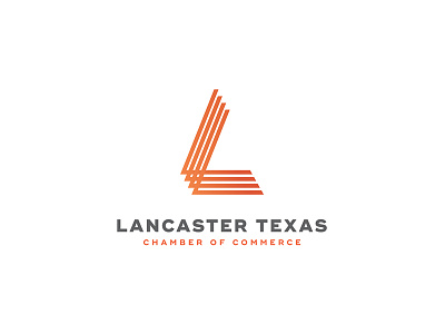 Lancaster Chamber logo brand branding chamber city commerce gradient illustrator lines logo of strokes