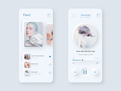A Music App Design exercise app dayu ios iphone music ui