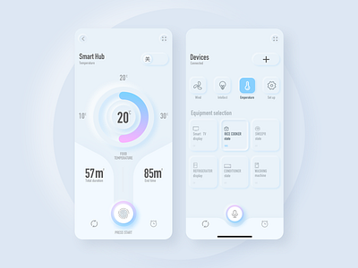 A smart home App Design exercise app dayu design ios iphone ui