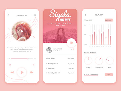 Student work －Li Jingxi app dayu music ui