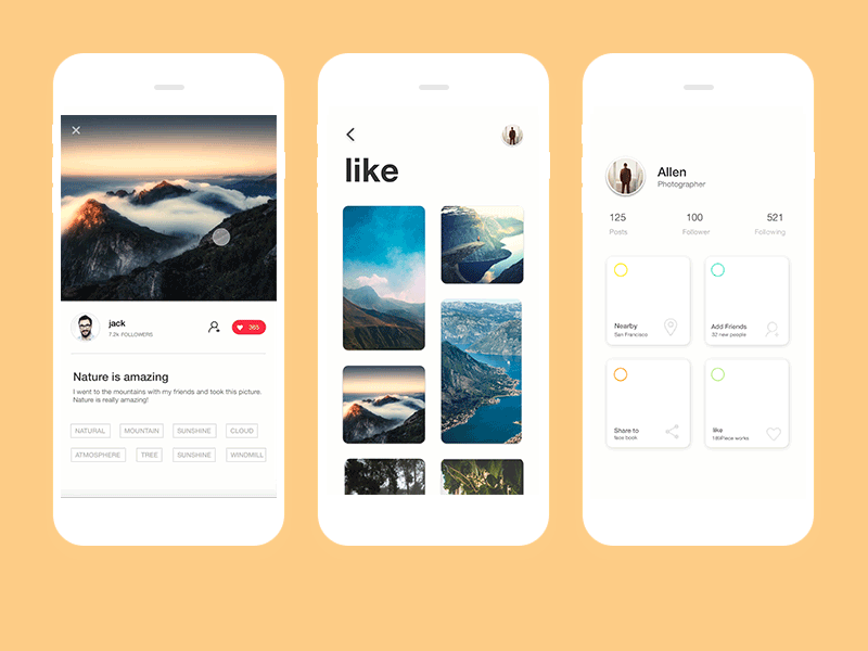 Student work －Chen Yuxuan app dayu gif ios iphone music ui