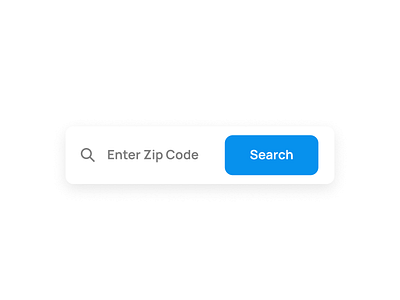 Zip Code Search Bar 2022 button clean cta design figma flat nav navigation search bar simple ui ui design ux design zip code