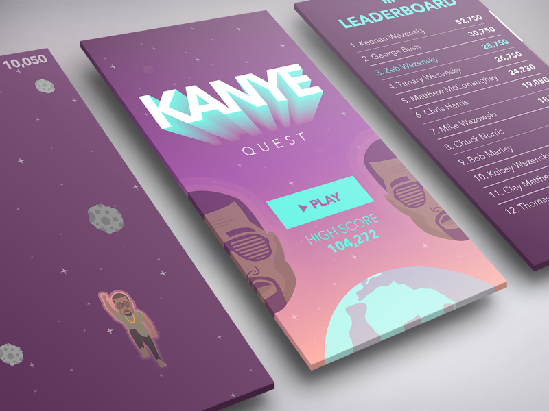 Kanye Quest by Keenan Wezensky on Dribbble