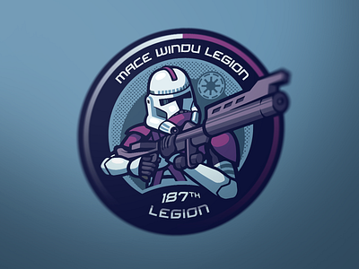 Mace Windu Legion clone design esport illustration illustrator logo mascot vector