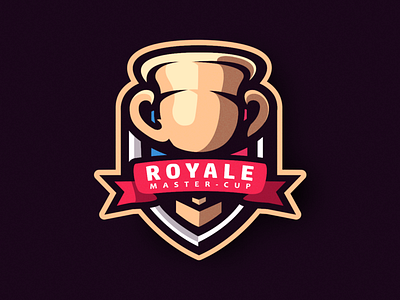 Royale Master Cup branding competition cup design esport illustration illustrator logo mascot tournament vector