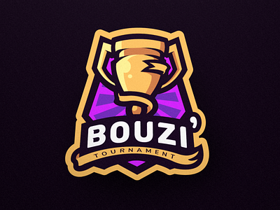 Bouzi' Tournament branding competition cup esport fortnite illustration illustrator logo mascot tournament vector