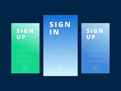 DailyUI #001 Sign Up / Sign In Form
