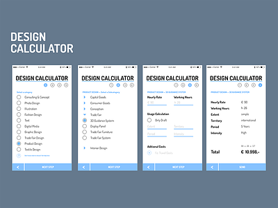 DailyUI #004 Design Calculator