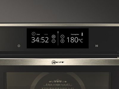DailyUI #014 Countdown Timer countdown daily heat interface neff oven timer ui