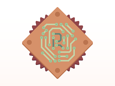 Functional programming with Rust engine functional gears illustration illustrator metal programming rust tech vector