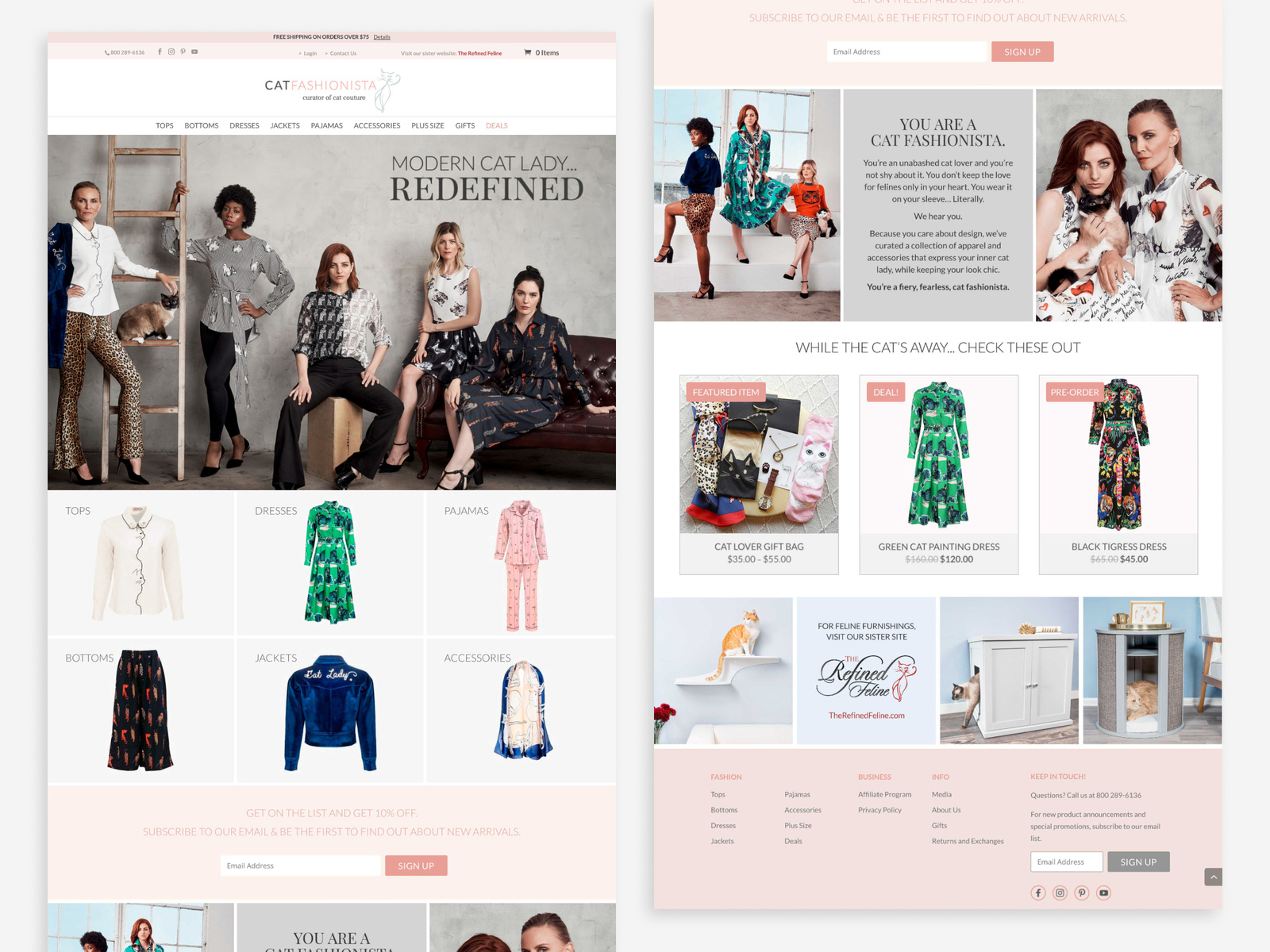 Cat Fashionista by Kim Friedman on Dribbble