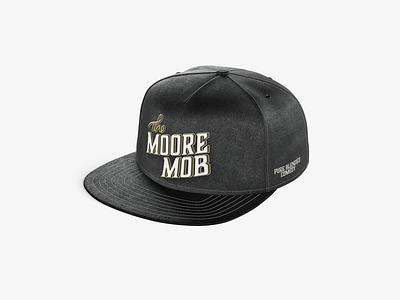 Tahir Moore | The Moore Mob apparel branding design hat label logotype merch