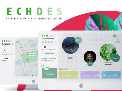 Sustainablity index city concept dashboad dataviz eco hackathon maps sustainability ui uiux