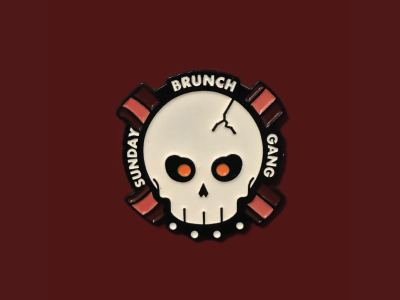 Sunday Brunch Gang Enamel Pin