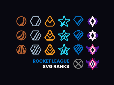 Rocket League SVG Ranks