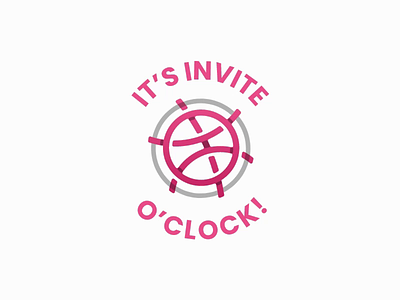 Dribbble Invitation - Clock basketball clock draft dribbble dribbble invite dribbble logo invitation invite