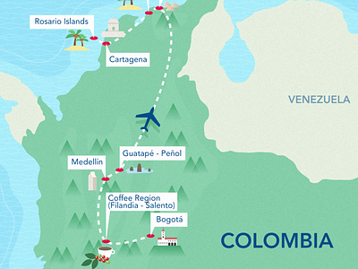 Soliman Travel - Itinerario de viajes illustration maps travel vector