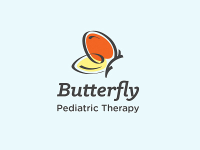 Butterfly Pediatric Therapy Logo Refresh branding butterfly illustration logo logodesign logos refresh therapy
