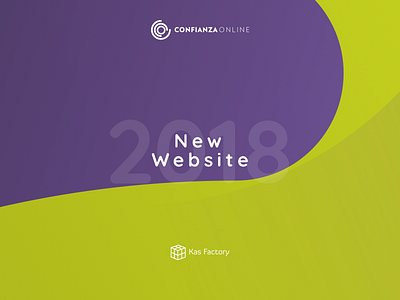 Confianza Online - New website 2018 - Preview 2018 confianza online gradients lading new page trend web website