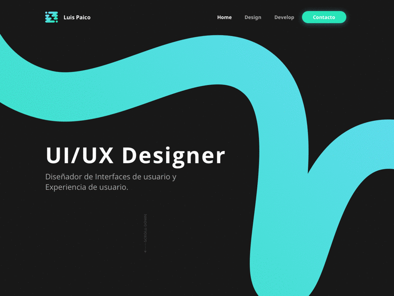 LuisPaico.com | Coming soon... 2018 design developer gradient logo luis paico madrid my website trend ui web website