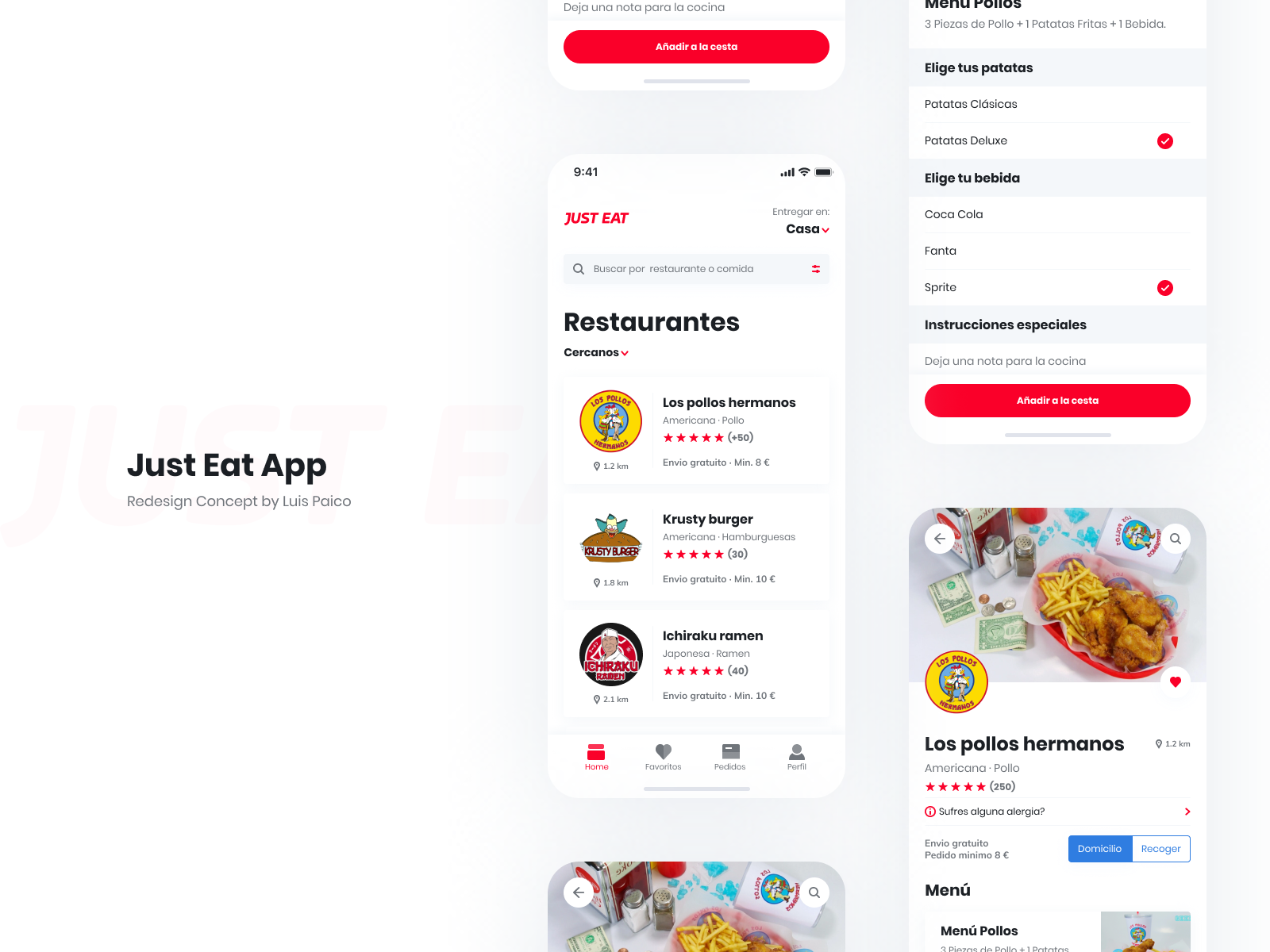 Just Eat App Redesign Concept By Luis Paico On Dribbble
