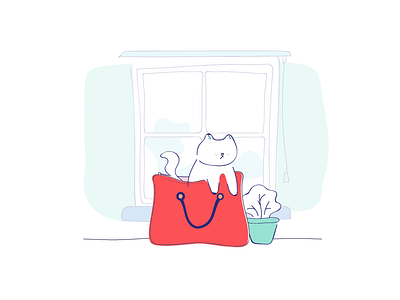 Cat in a bag