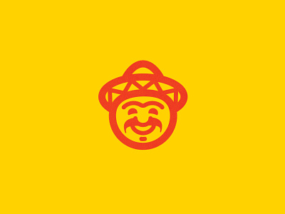 Mario Tacos brand brand identity branding branding design face happy illustration logo logo design logodesign logotype mexican sombrero