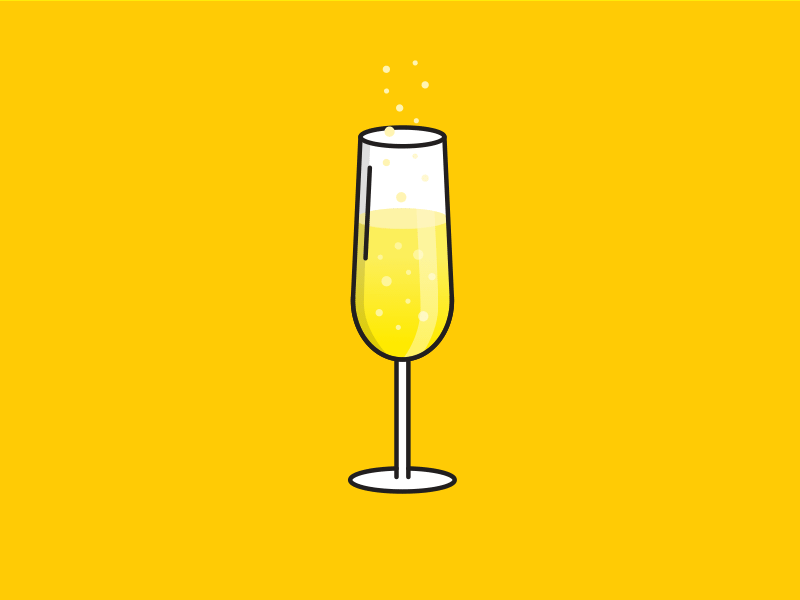 GIF SAQ - Sparkling alcohol alcool facebook gif giphy glass ice icon illustration instagram montreal motion pictograph quebec saq sparkling sticker wine yellow