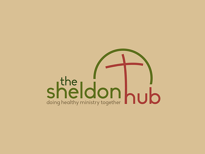 The Sheldon Hub (Church) Logo brand branding church design icon logo logotipe logotype religion vector