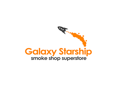 Galaxy Starship Logo app brand branding design icon illustration logo logotipe logotype smoke store vector