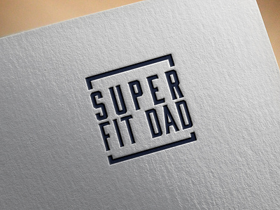 Supre Fit Dad Logo brand branding dad design fitness icon logo logotipe logotype vector