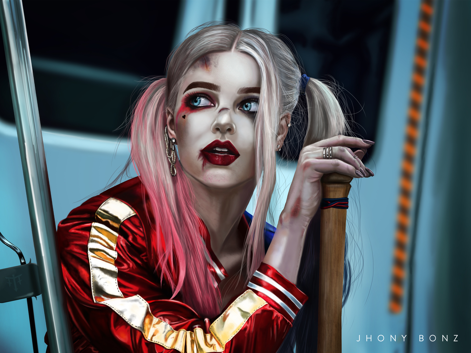 Harley Quinn Poster Illustration.