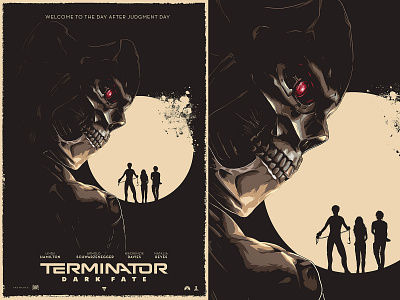 Terminator: Dark fate Poster Illustration design illustration movie poster poster art poster design terminator vector