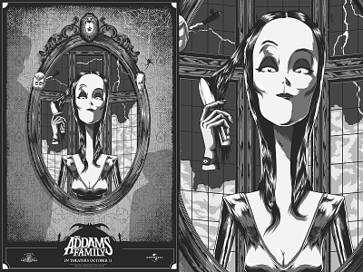 The Addams family - Movie Poster branding character design digital painting illustration movie photoshop poster poster art poster design