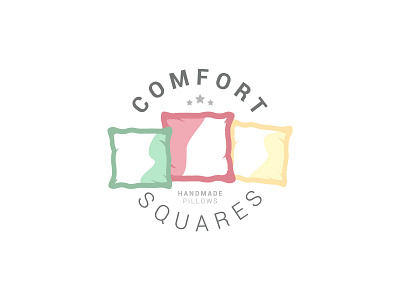 Comfort Squares Logo badge brand comfort illustration logo logo design squares vector