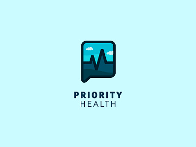 Priority Health app health landscape mobile vector