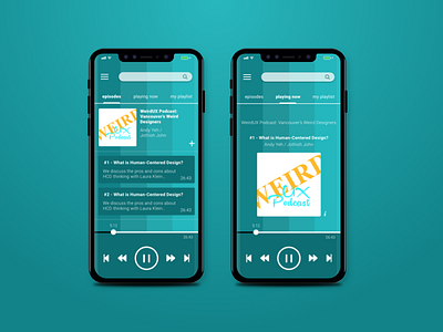 UX Podcast dailyui iphone mockup podcast ui ux uxui