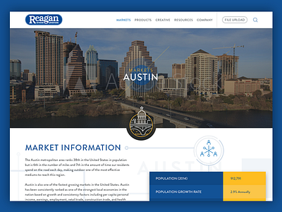 Reagan Outdoor Signs - Markets austin billboards chart location map markets outdoor advertising signs ui ux