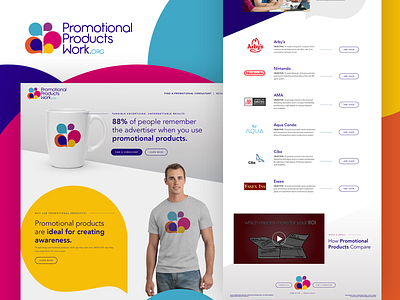 Promotional Products Company advertising case studies footer products promo promotional swag ui uiux ux website